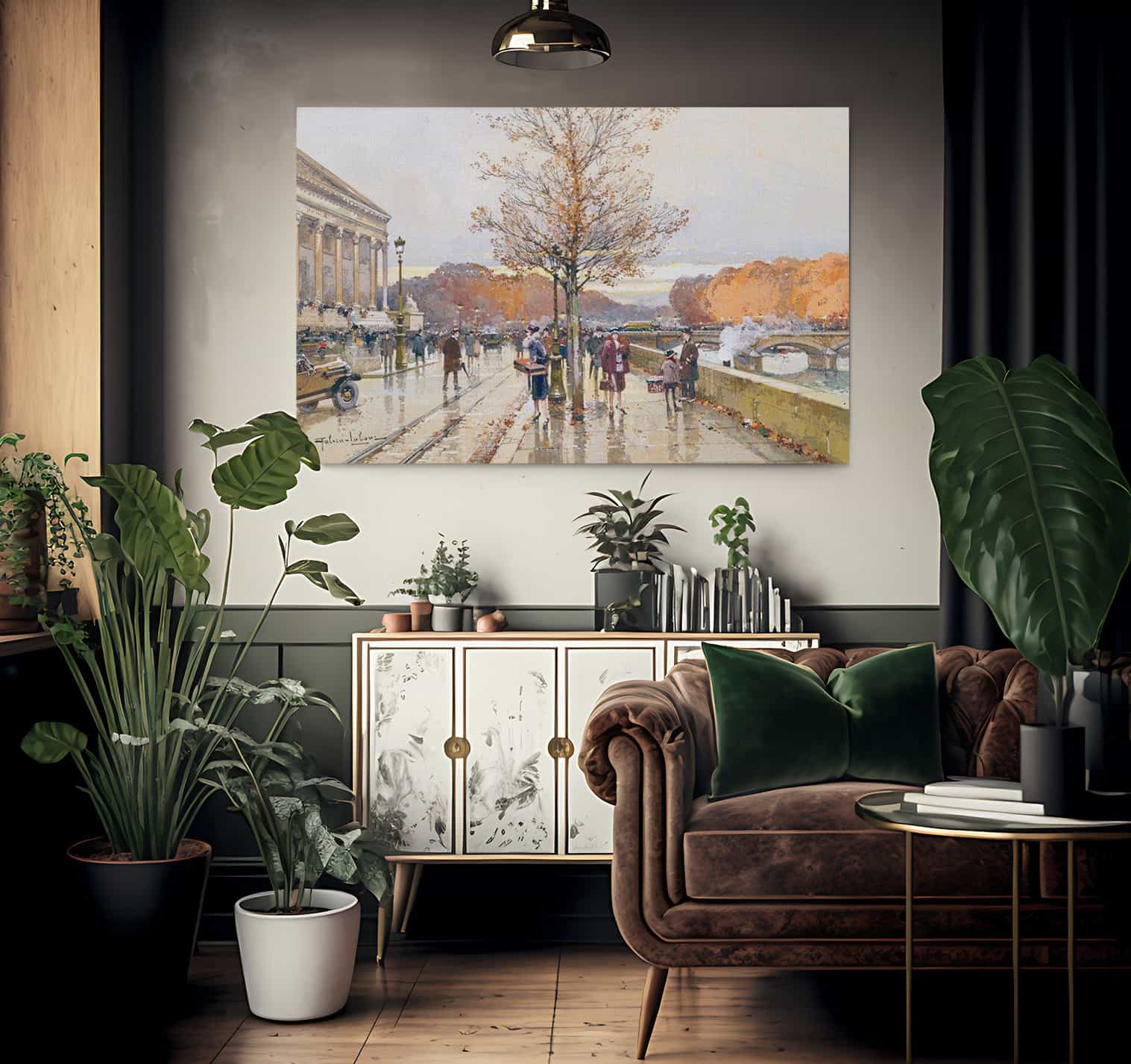 Lassemblee Nationale Et Le Pont De La Concorde By Eugene Galien Laloue Fine Art Print