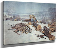 Last Of The Chestnuts (Tree Cutters) By NC Wyeth Fine Art Print