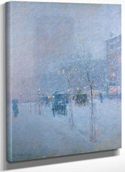 Late Afternoon New York Winter By Childe Hassam Fine Art Print