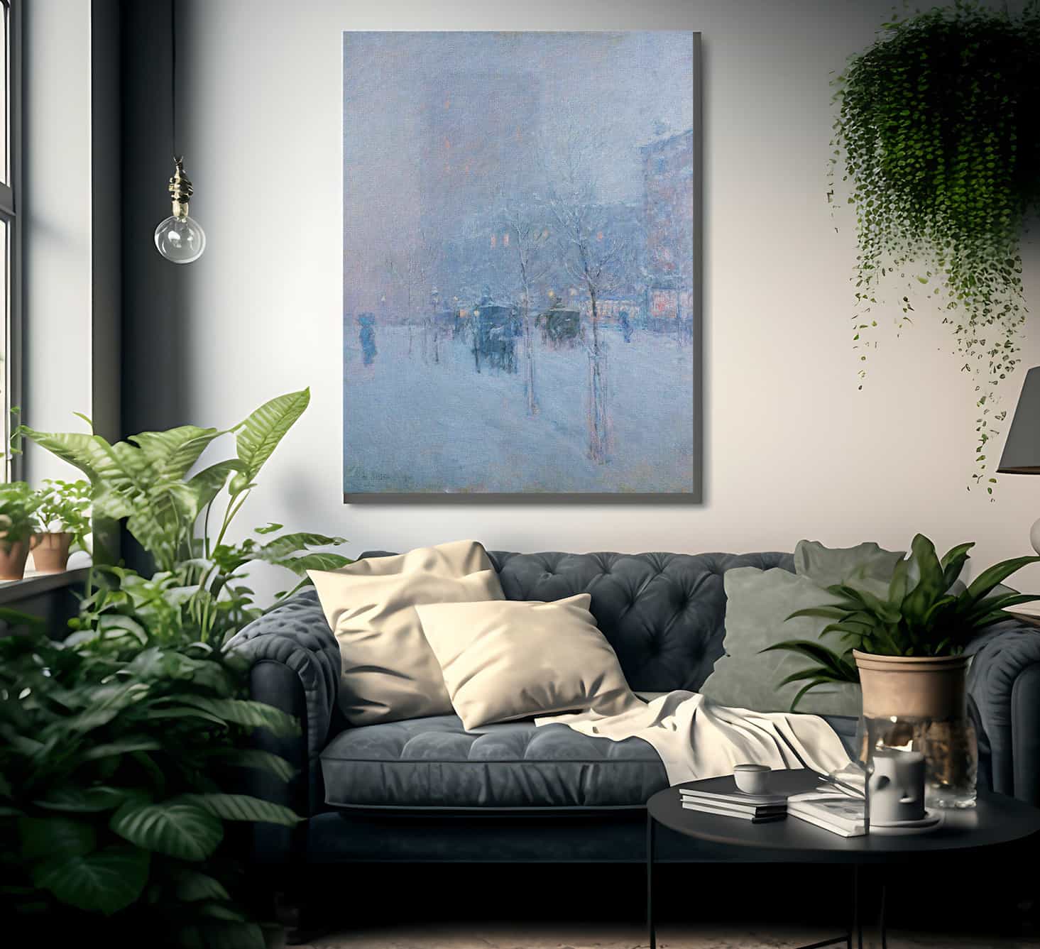 Late Afternoon New York Winter By Childe Hassam Fine Art Print