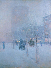Late Afternoon New York Winter By Childe Hassam Fine Art Print