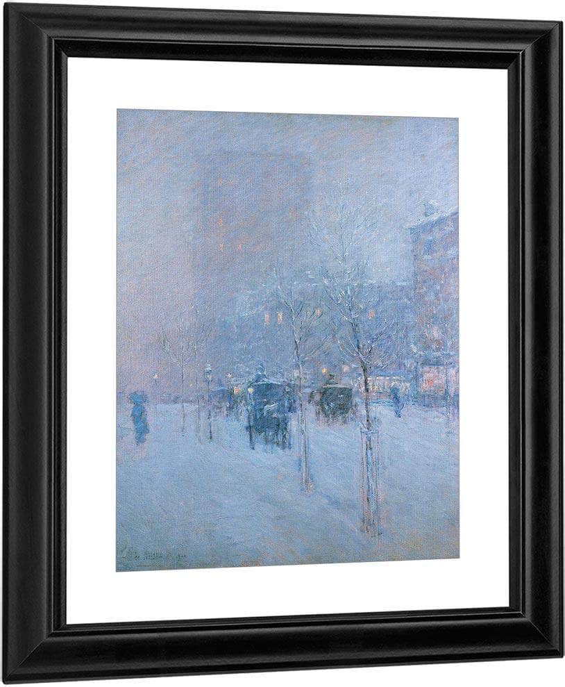 Late Afternoon New York Winter By Childe Hassam Fine Art Print