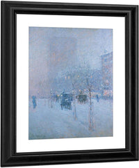 Late Afternoon New York Winter By Childe Hassam Fine Art Print
