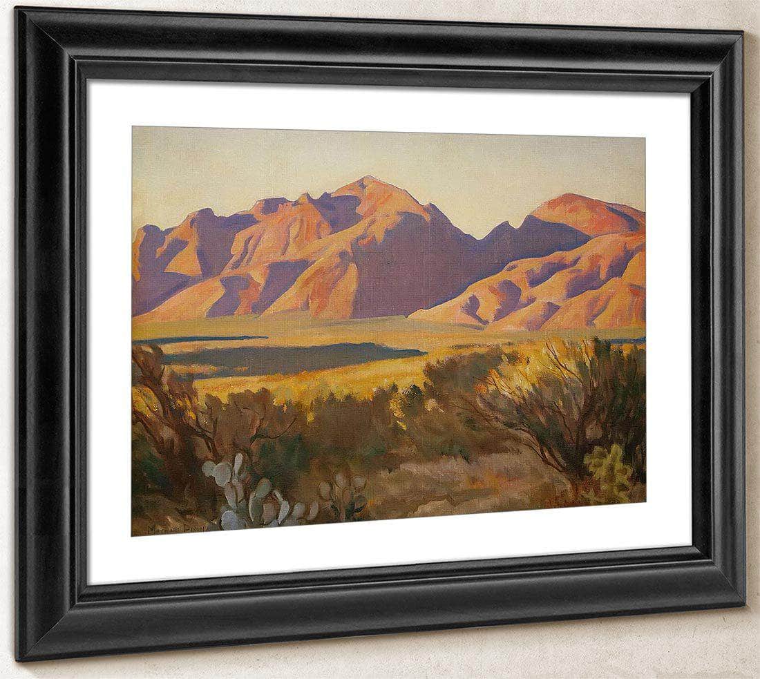 Late Light On The Catalinas By Maynard Dixon Fine Art Print