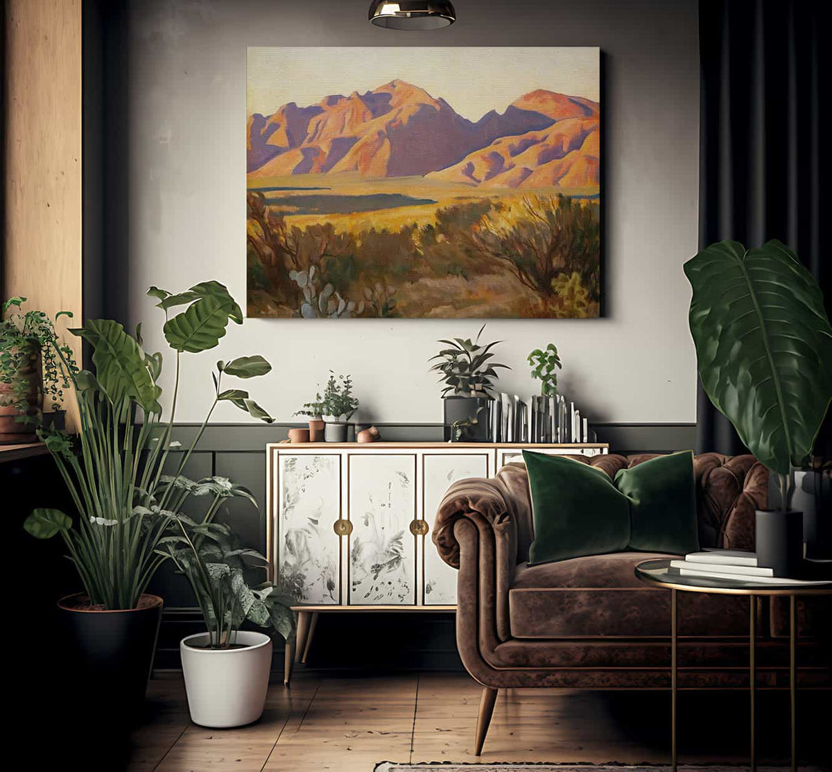 Late Light On The Catalinas By Maynard Dixon Fine Art Print