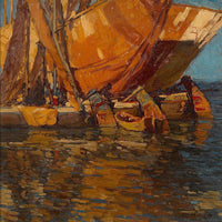 Lateen Rigged Sailboat By Edgar Payne Fine Art Print