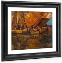 Lateen Rigged Sailboat By Edgar Payne Fine Art Print
