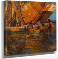 Lateen Rigged Sailboat By Edgar Payne Fine Art Print