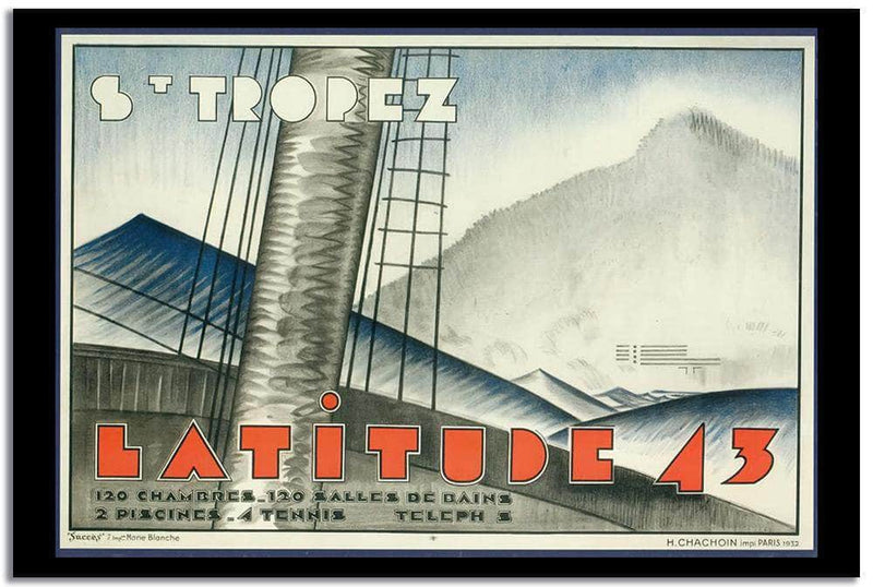 Latitude 43  Vintage Poster Fine Art Print