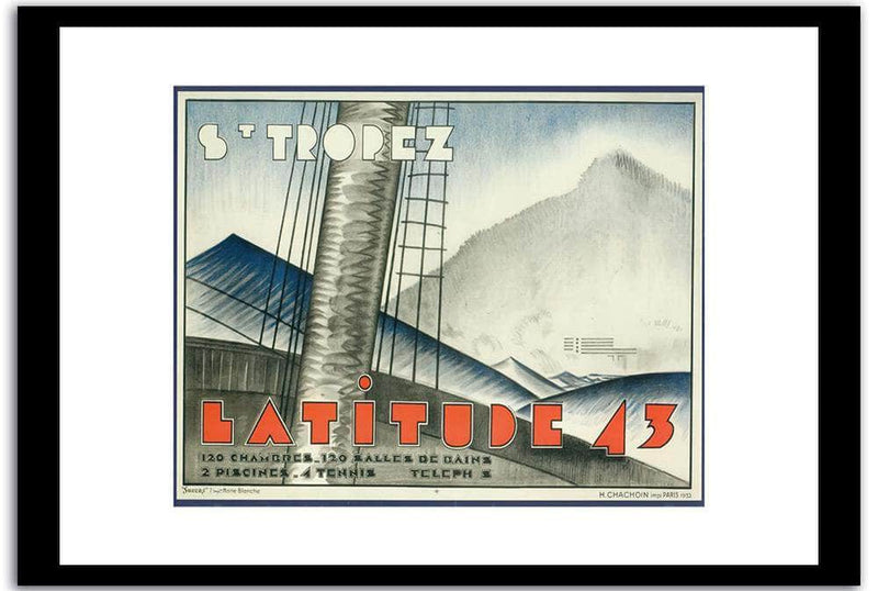 Latitude 43  Vintage Poster Fine Art Print