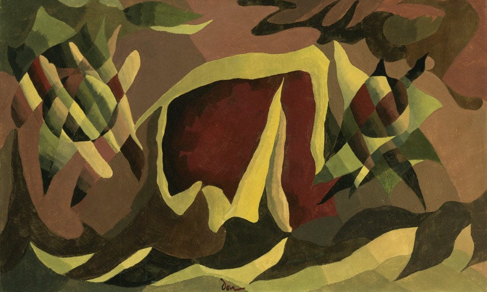 Lattice And Awning By Arthur Dove Fine Art Print