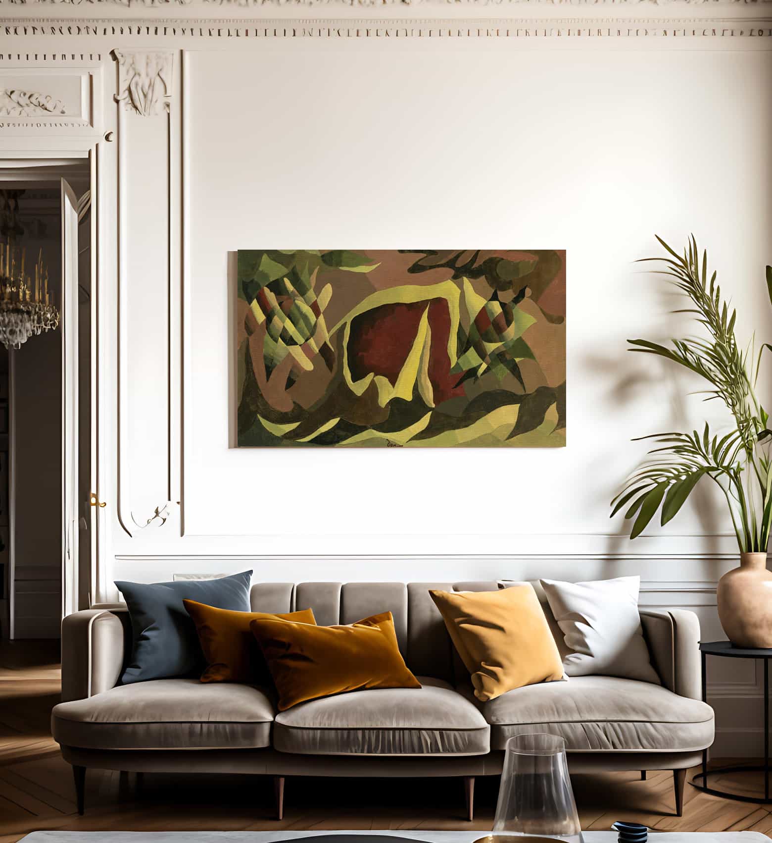 Lattice And Awning By Arthur Dove Fine Art Print