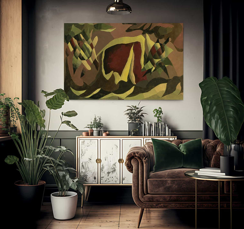 Lattice And Awning By Arthur Dove Fine Art Print