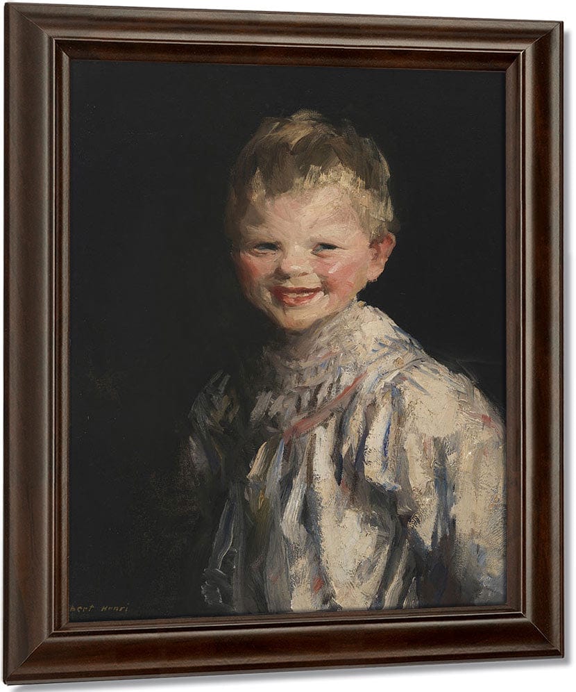 Laughing Child By Robert Henri Fine Art Print