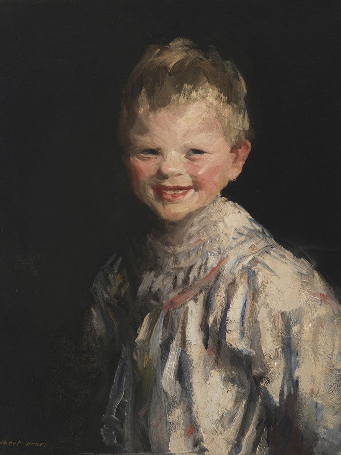 Laughing Child By Robert Henri Fine Art Print