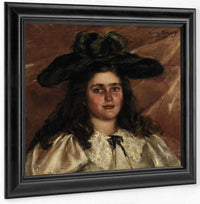 Laura Alice In Big Hat By Alice Pike Barney Fine Art Print