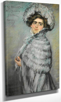 Laura Alice In Grey By Alice Pike Barney Fine Art Print