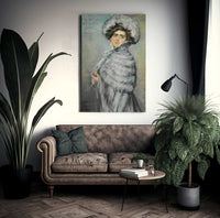 Laura Alice In Grey By Alice Pike Barney Fine Art Print