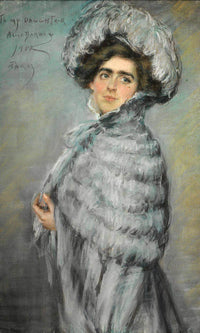 Laura Alice In Grey By Alice Pike Barney Fine Art Print