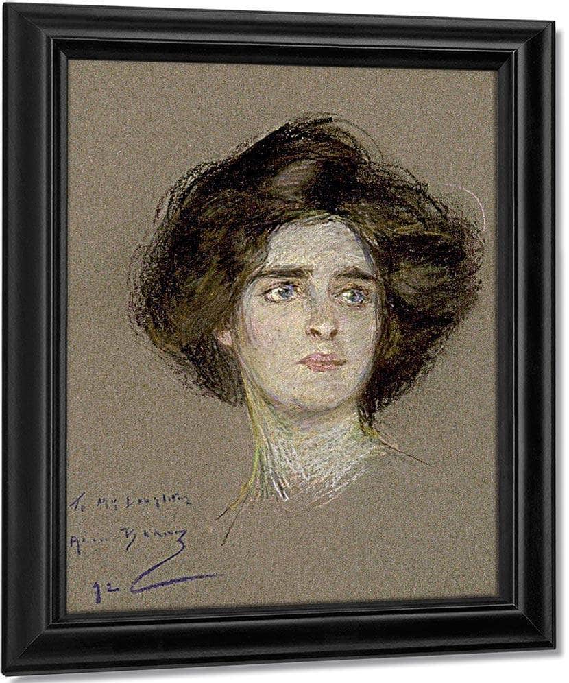 Laura Attentive By Alice Pike Barney Fine Art Print