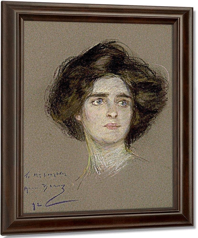 Laura Attentive By Alice Pike Barney Fine Art Print