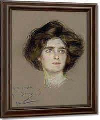 Laura Attentive By Alice Pike Barney Fine Art Print