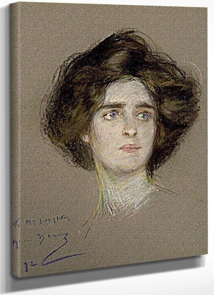 Laura Attentive By Alice Pike Barney Fine Art Print