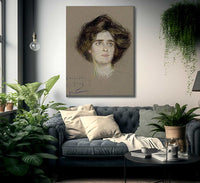 Laura Attentive By Alice Pike Barney Fine Art Print