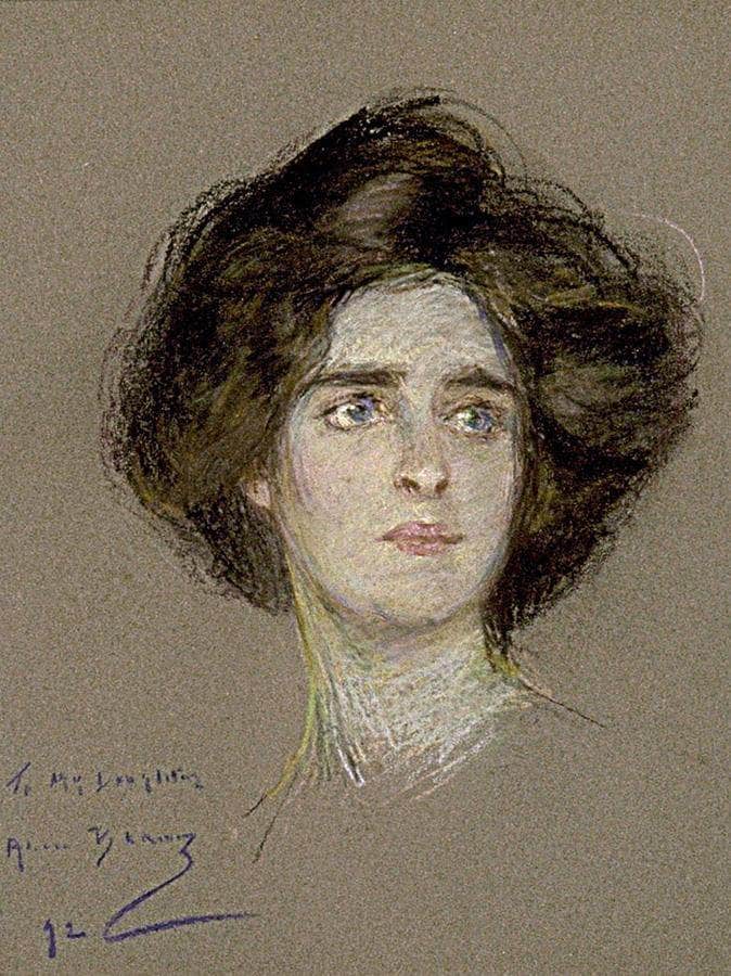 Laura Attentive By Alice Pike Barney Fine Art Print