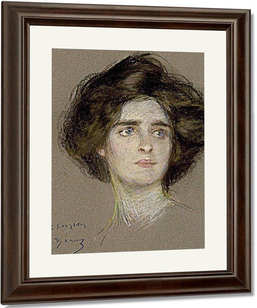 Laura Attentive By Alice Pike Barney Fine Art Print