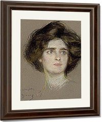 Laura Attentive By Alice Pike Barney Fine Art Print