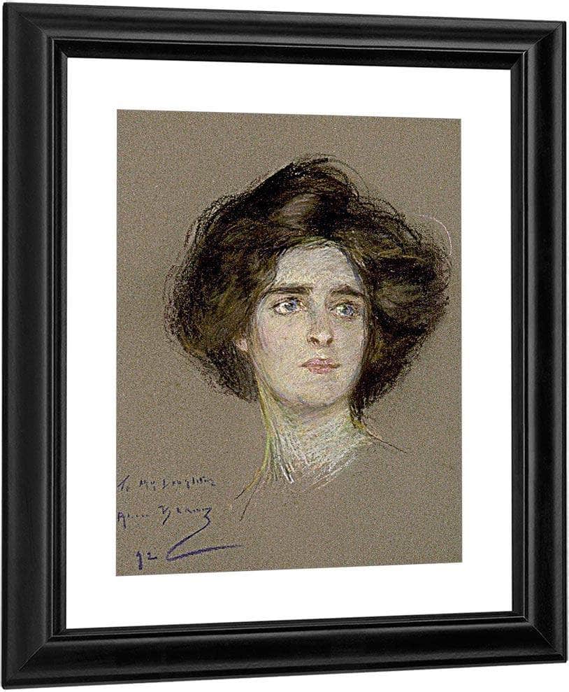 Laura Attentive By Alice Pike Barney Fine Art Print