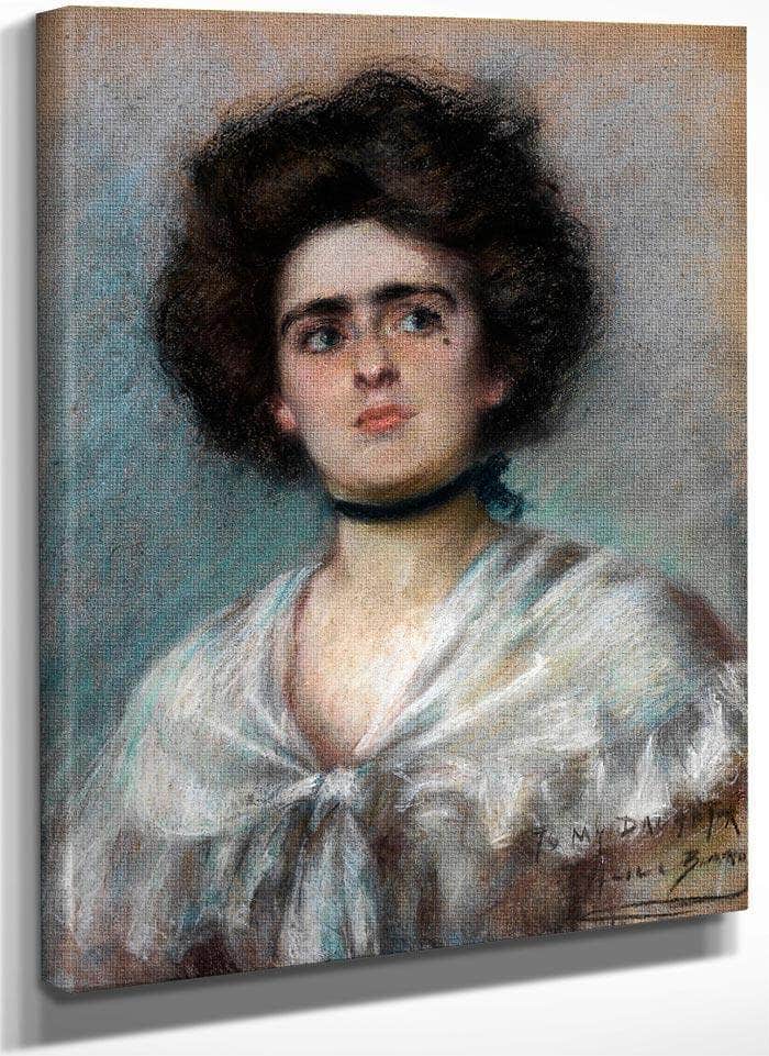 Laura In Fichu By Alice Pike Barney Fine Art Print