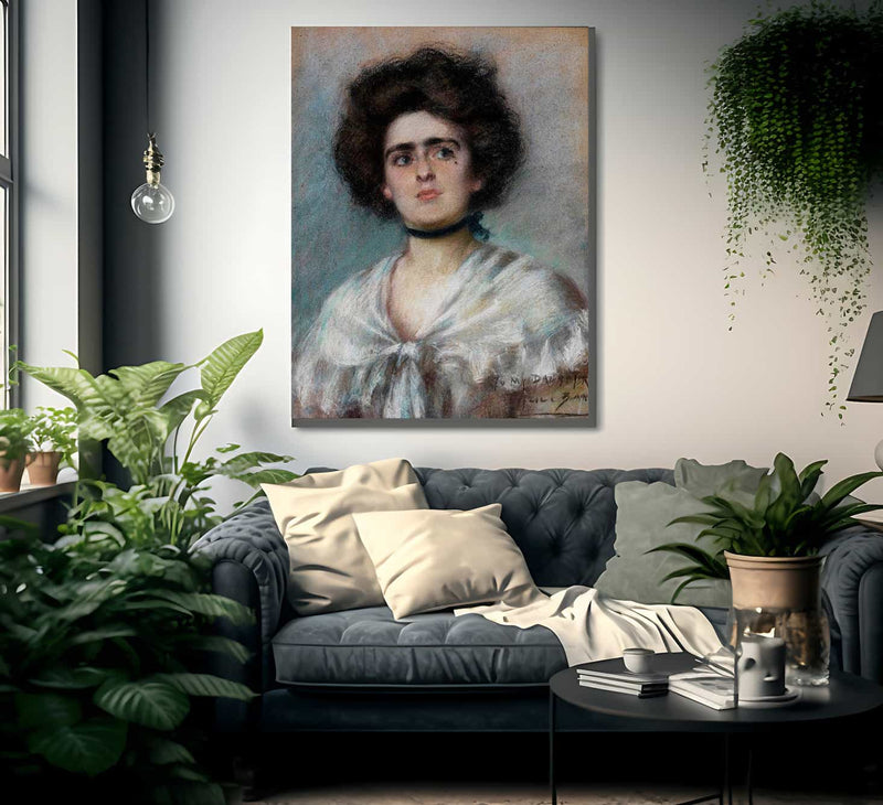 Laura In Fichu By Alice Pike Barney Fine Art Print