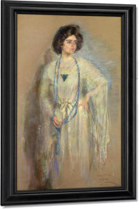 Laura In Whites By Alice Pike Barney Fine Art Print