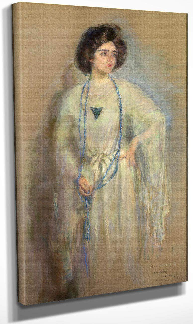 Laura In Whites By Alice Pike Barney Fine Art Print