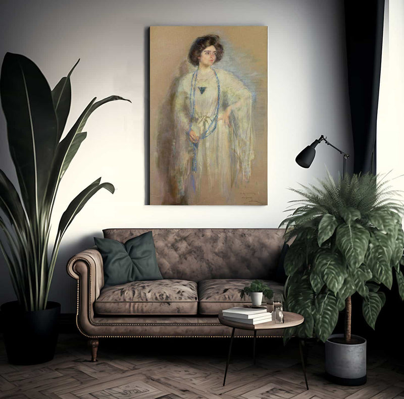 Laura In Whites By Alice Pike Barney Fine Art Print