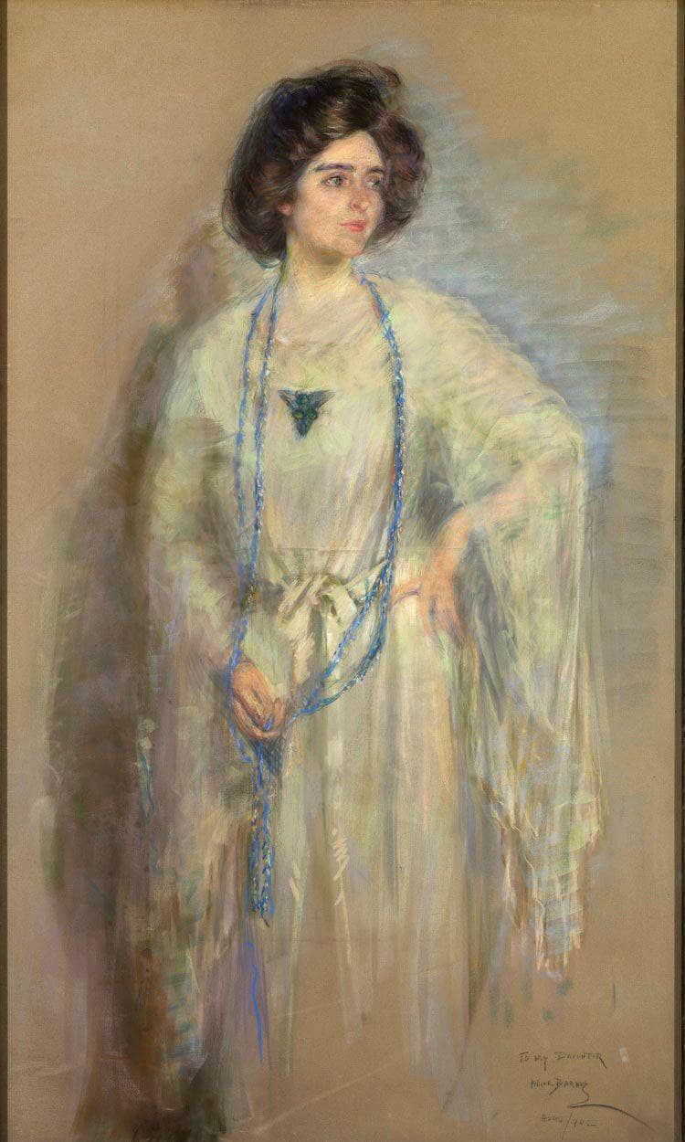 Laura In Whites By Alice Pike Barney Fine Art Print