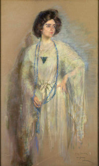 Laura In Whites By Alice Pike Barney Fine Art Print