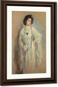 Laura In Whites By Alice Pike Barney Fine Art Print
