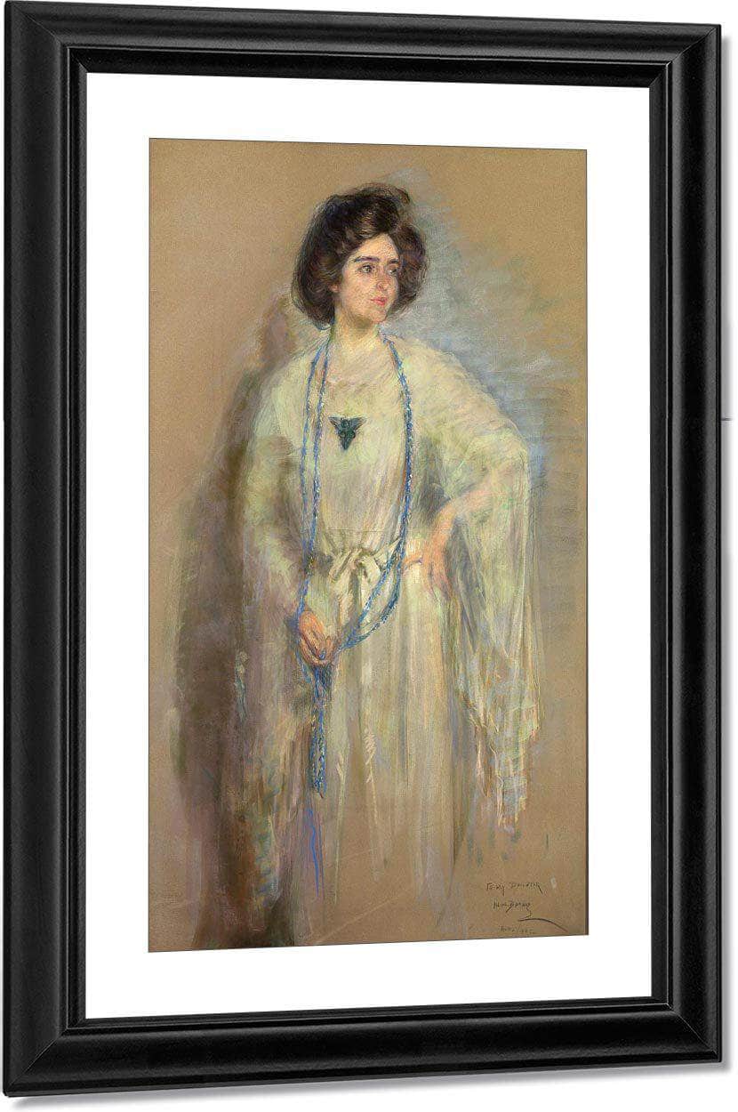 Laura In Whites By Alice Pike Barney Fine Art Print
