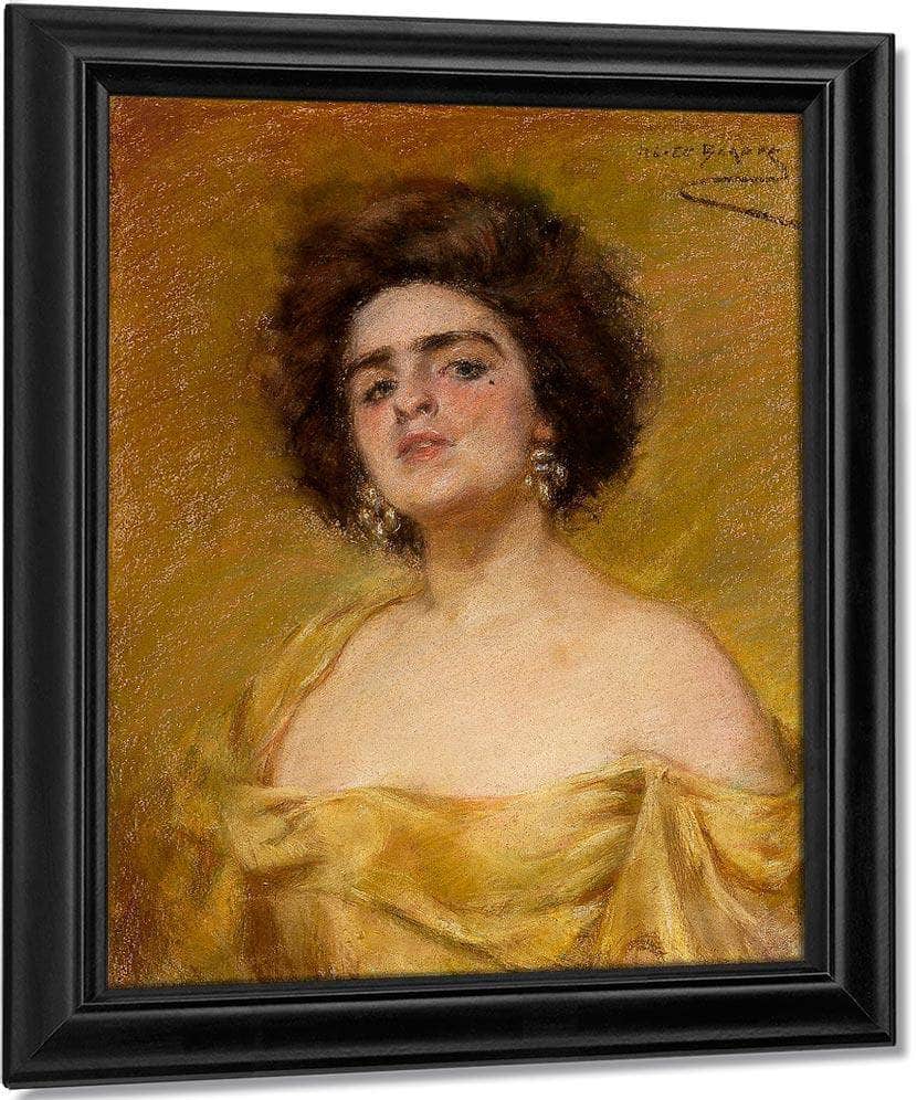 Laura In Yellow By Alice Pike Barney Fine Art Print