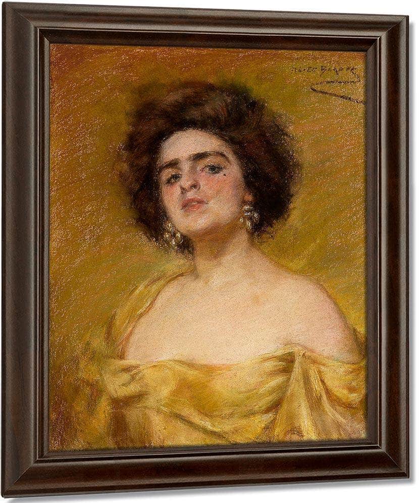 Laura In Yellow By Alice Pike Barney Fine Art Print