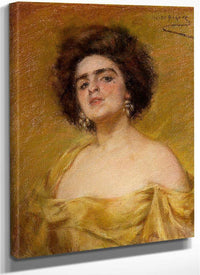 Laura In Yellow By Alice Pike Barney Fine Art Print