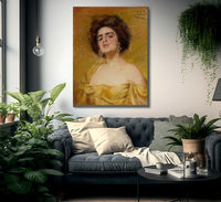 Laura In Yellow By Alice Pike Barney Fine Art Print