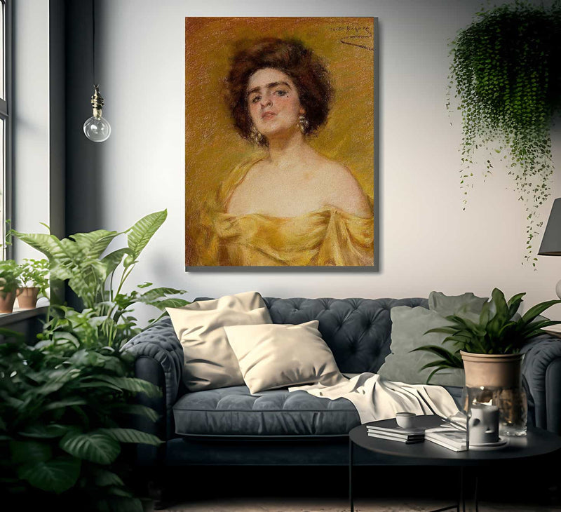 Laura In Yellow By Alice Pike Barney Fine Art Print