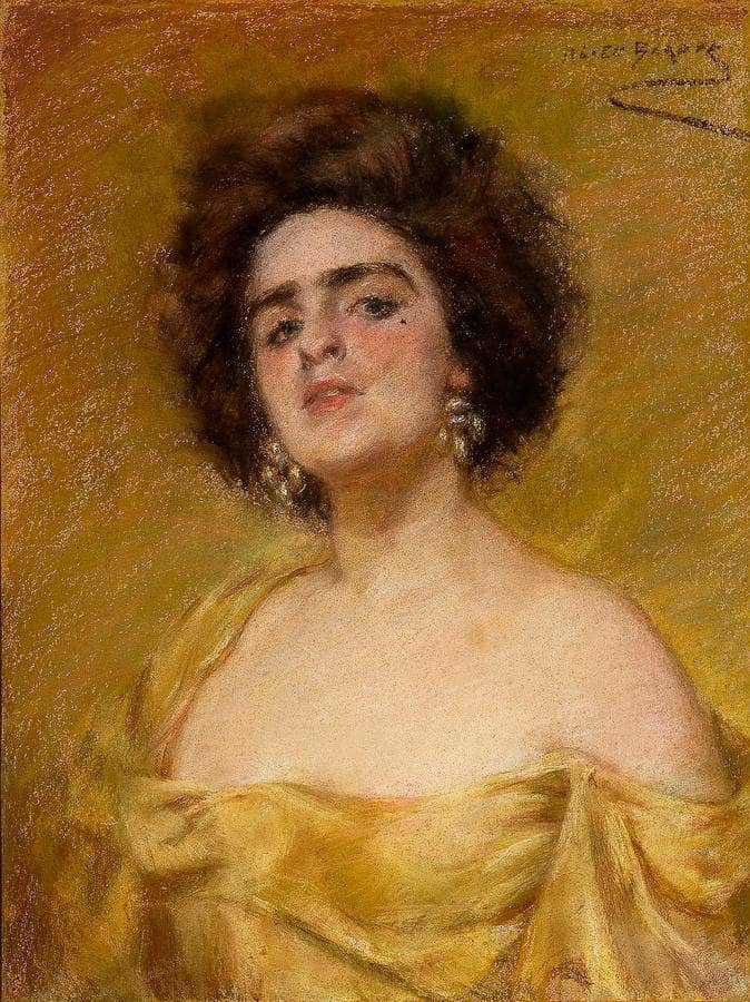 Laura In Yellow By Alice Pike Barney Fine Art Print