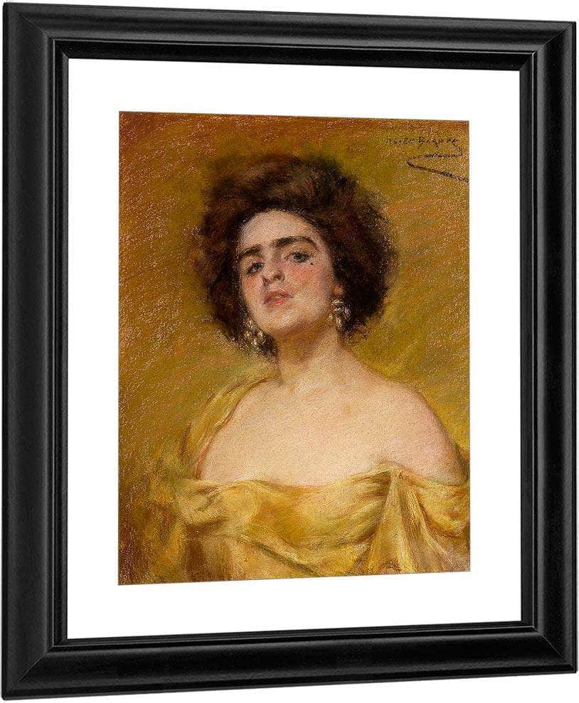 Laura In Yellow By Alice Pike Barney Fine Art Print