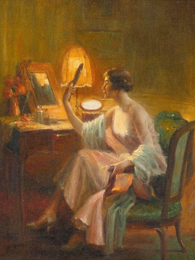 Le Boudoir By Enjolras Delphin Fine Art Print