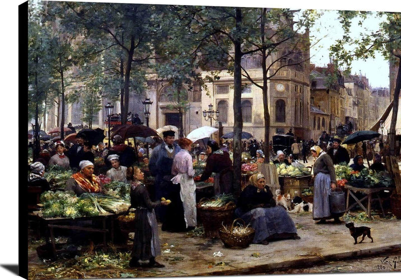 Le Carreau Des Halles Painting Victor Gabriel Gilbert Canvas Art Fine Art Print